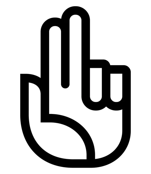 Bendiciones icono de mano — Vector de stock