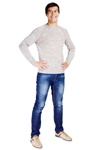 Guy with hands on hips — Stock Photo, Image