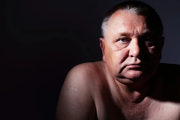 Sad mature man — Stock Photo, Image