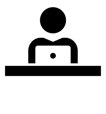 Dizüstü bilgisayar kutsal kişilerin resmi üstünde çalışan adam