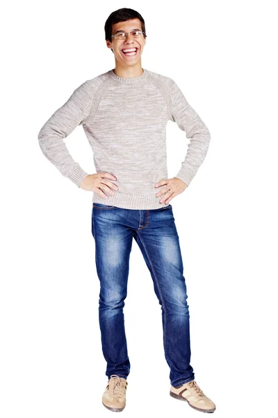 Guy with hands on hips — Stock Photo, Image