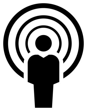 Podcaster simgesi