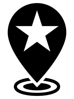 En sevdiğim yer harita işaretçi simgesi