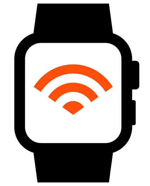 Smartwatch con wifi — Vettoriale Stock