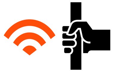 WiFi toplu taşıma simgesi