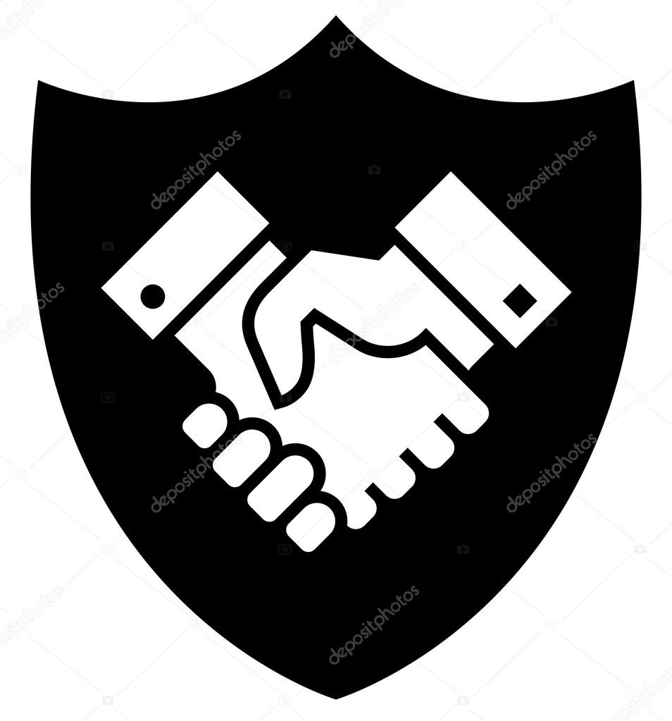 Secure partnership icon