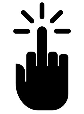 Middle finger icon clipart