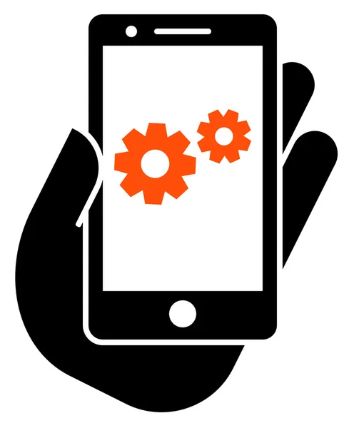 Smartphone settings icon — Stock Vector
