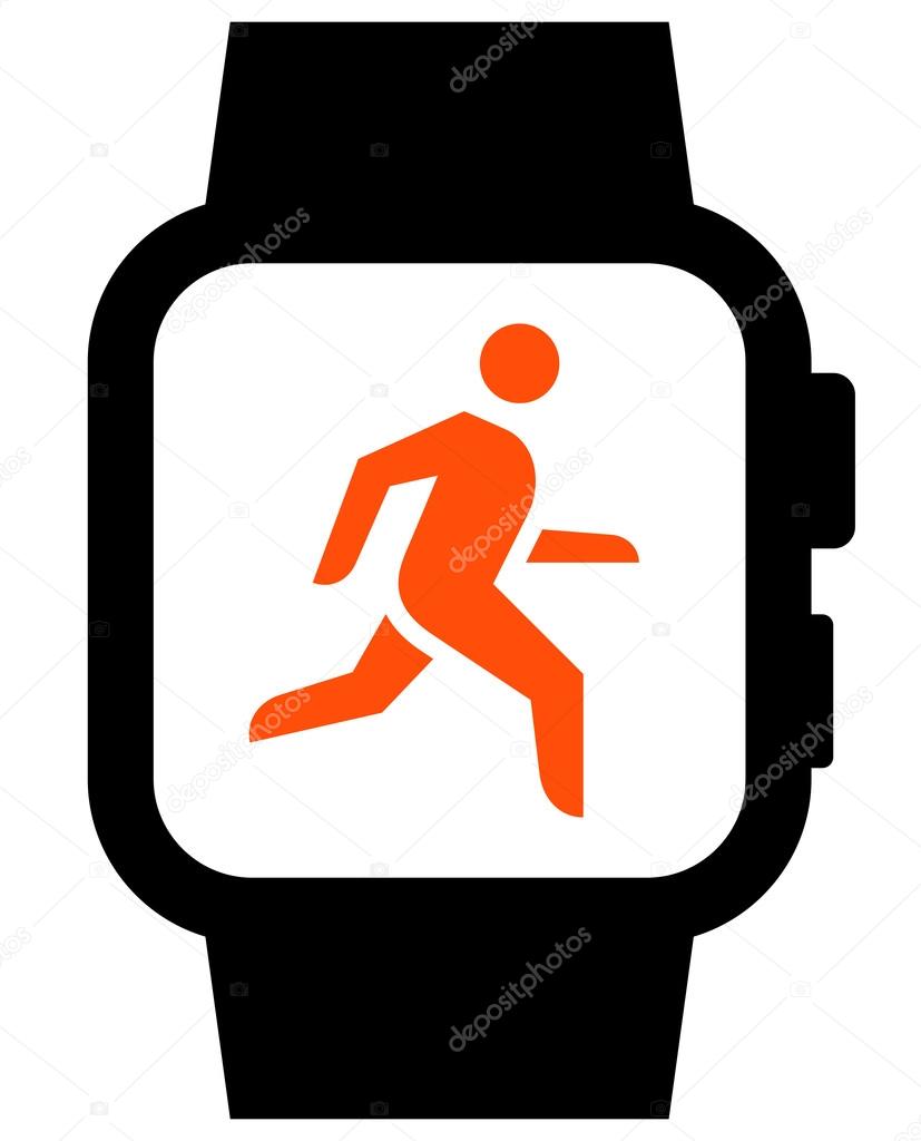Workout in smartwatch icon