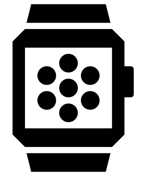 Aplicaciones en el icono smartwatch — Archivo Imágenes Vectoriales