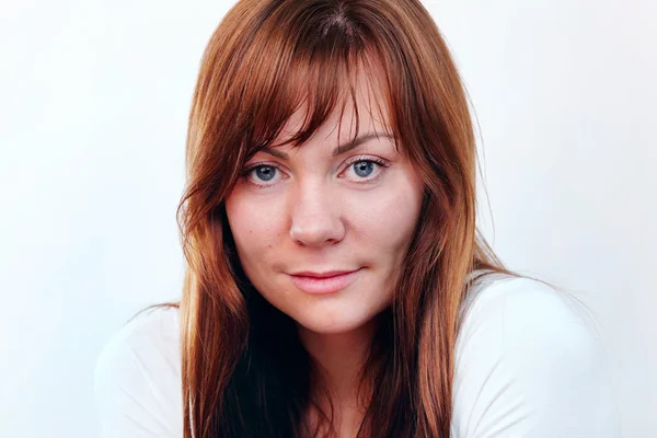 Mulher de cabelo vermelho retrato — Fotografia de Stock