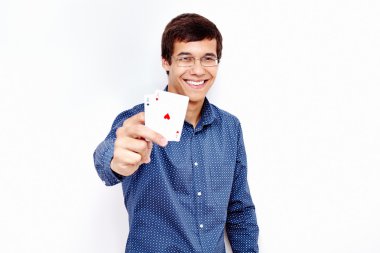 Adam gösteren iskambil