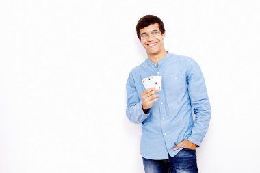 Adam gösteren iskambil