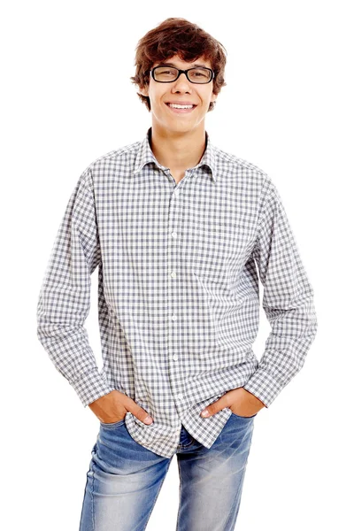 Guy with hands in pockets — Stock Photo, Image