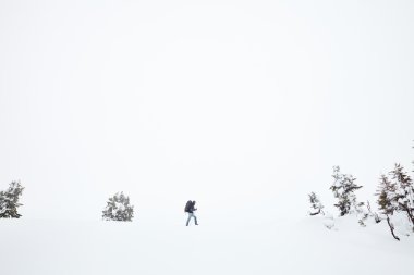 Alpler'de hiking kış