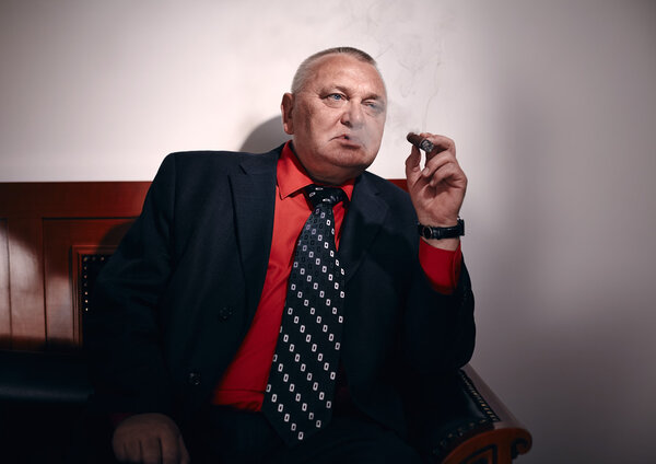 Man with cigar
