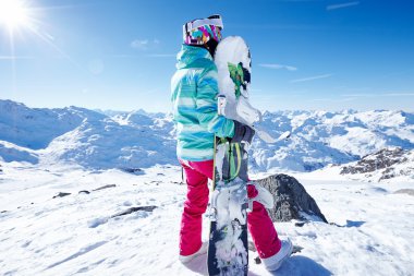 snowboard kadınla