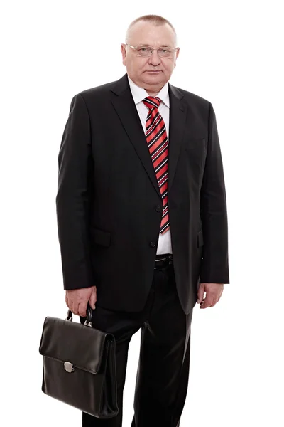 Uomo esecutivo con valigetta — Foto Stock