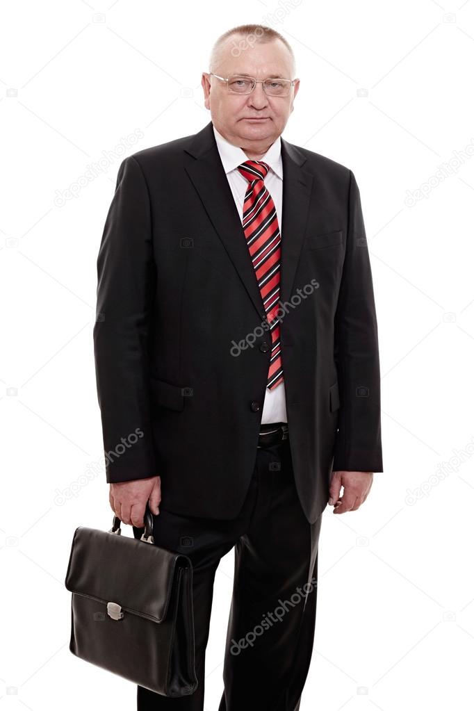 Executive man with briefcase