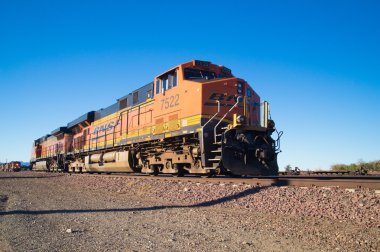 Motoru Bnsf yük treni lokomotif No 7522