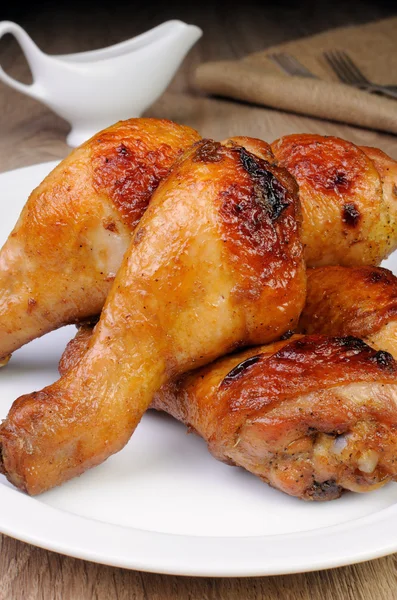 Baked chicken leg — Stock Photo, Image