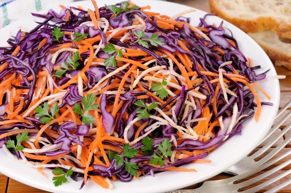 Salad of red cabbage — Stock Photo, Image