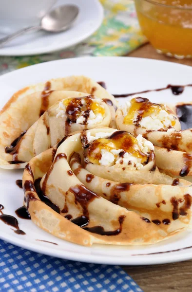 Pancake con ricotta — Foto Stock