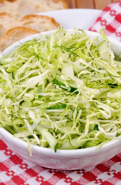 Insalata con insalata di cetrioli — Foto Stock