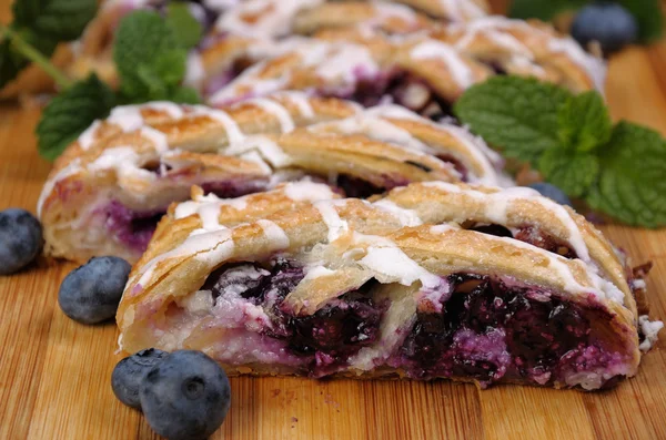 Pie dengan blueberry — Stok Foto