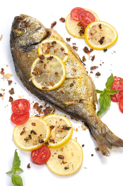 Roasted fish  Dorado — Stock Photo, Image