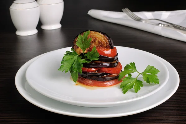 Aperitivo Berenjena con Tomates —  Fotos de Stock