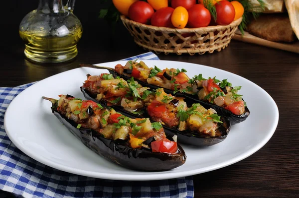 Aperitivo Berenjena con Tomates —  Fotos de Stock