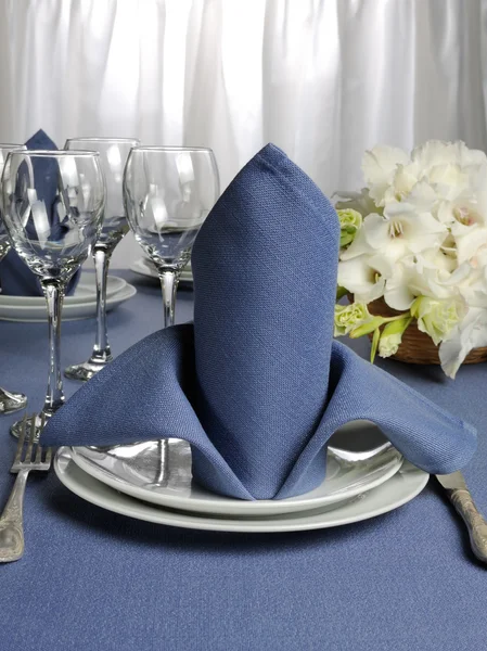 Servilleta decorada con flor — Foto de Stock