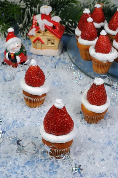 Vánoční muffiny — Stock fotografie