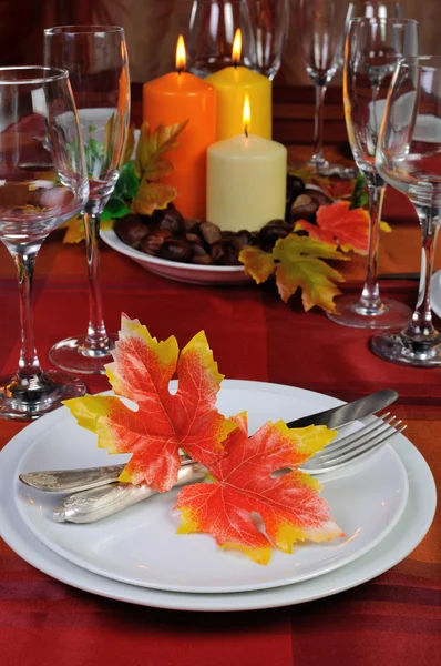 Посуда осеннего цвета — стоковое фото