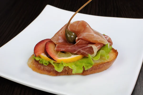 Бутерброд з Хамон — стокове фото