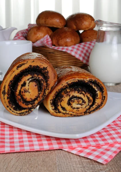 Buns with poppy seeds — Stock Photo, Image