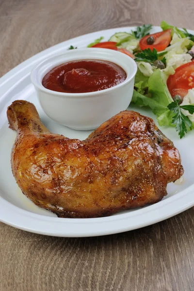 Baked Chicken Thighs — Stock Photo, Image