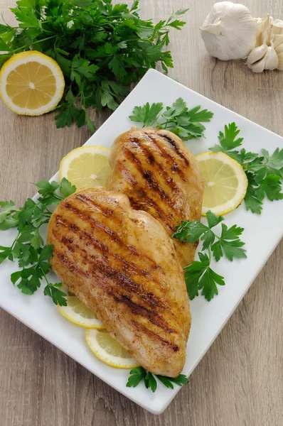 Chicken breasts grilled — Stock Photo, Image