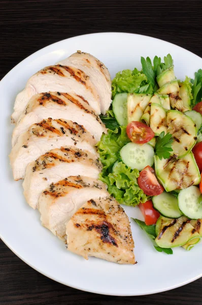 Slices of chicken fillet — Stock Photo, Image