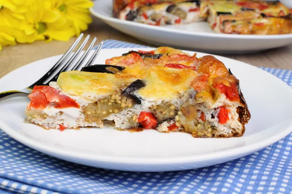 Vegetabiliska omelett — Stockfoto