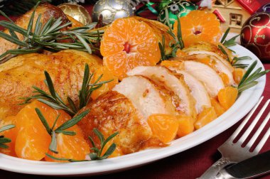 Mandalina soslu fırında tavuk