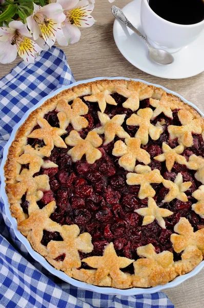 Een cherry pie — Stockfoto