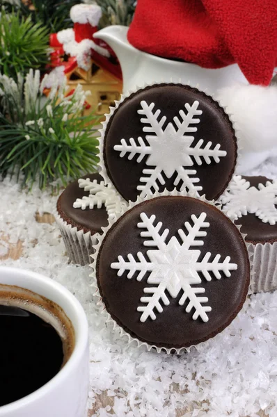 Un muffin di Natale — Foto Stock