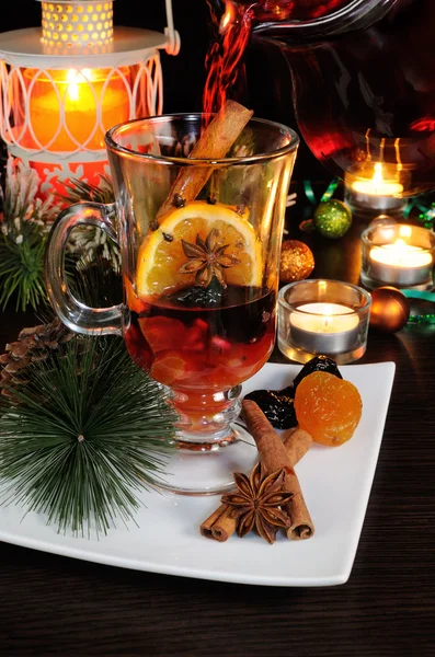 Malzemeler Noel mulled şarap — Stok fotoğraf