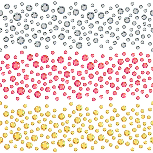 Naadloze verspreide ballen — Stockvector