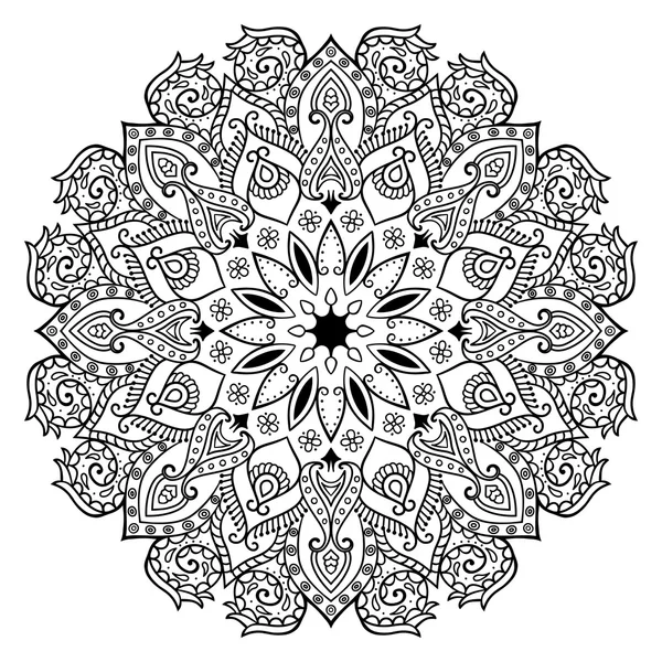 Decor bloemen mandala — Stockvector