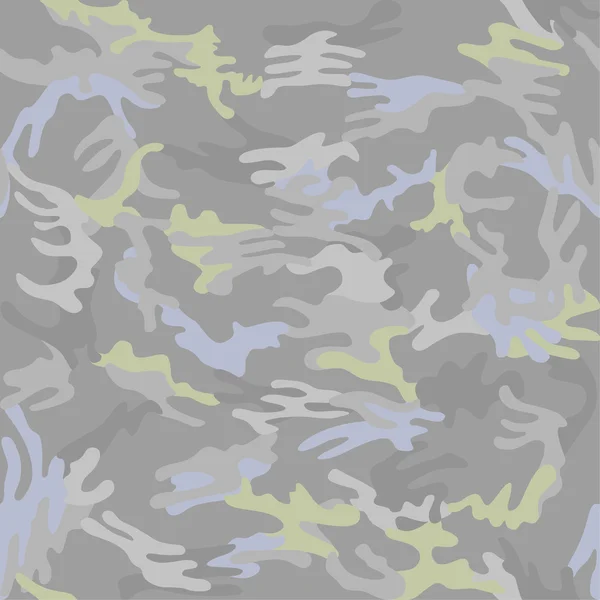 Camouflage seamless hookah smoke spots pattern background — Stock Vector