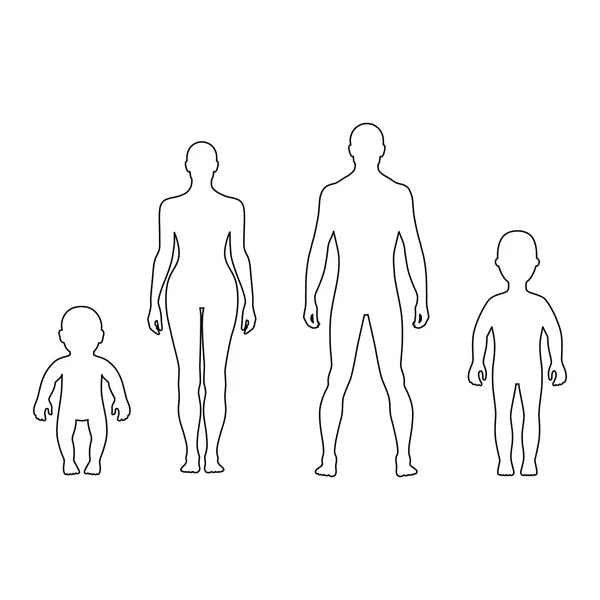 Fashion man, woman figure set Stock Vector Image by ©arlatis #160534630