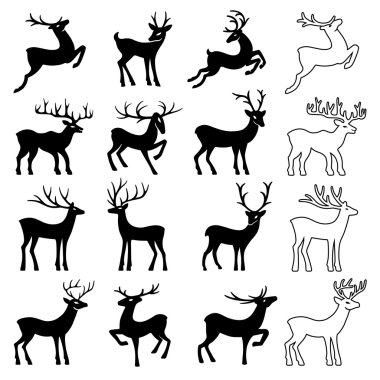 Siyah geyik kümesi özetlenen